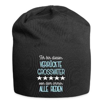 Grossvater Opa Spruch Opi Großpapa Großvater - Jersey-Beanie - Schwarz - Vorne