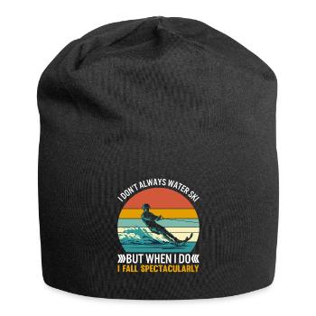 I don’t always water ski, but when I do, I fall sp - Jersey Beanie - black - Front