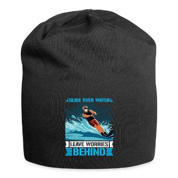 Glide over water, leave worries behind. - Jersey Beanie - black - Front