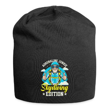 Adrenaline junkie: skydiving edition - Jersey Beanie - black - Front