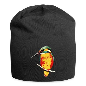 L’art de l’oiseau vivant sur textile - Bonnet en jersey - noir - Devant