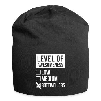 Rottweiler Rottweiler Rottweiler - Jersey Beanie - black - Front