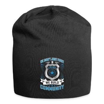 We don’t just fight crime; we build community - Jersey Beanie - black - Front