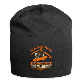 Je ne suis pas un skateur professionnel ; Je suis un professionnel de la famille ! - Bonnet en jersey - noir - Devant
