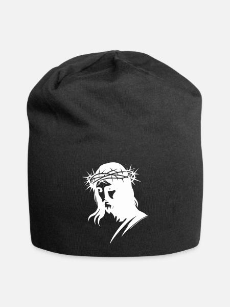 christus jesus - Jersey-Beanie - Schwarz