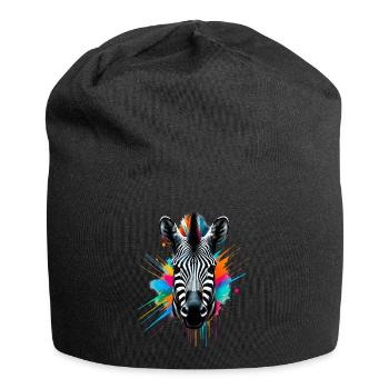 Zebra - Jersey Beanie - black - Front