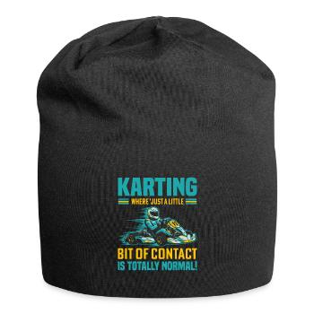 Karting : où « juste un peu de contact » n’est pas - Bonnet en jersey - noir - Devant