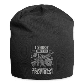 Je photographie pour le plaisir – et parfois pour des trophées ! - Bonnet en jersey - noir - Devant