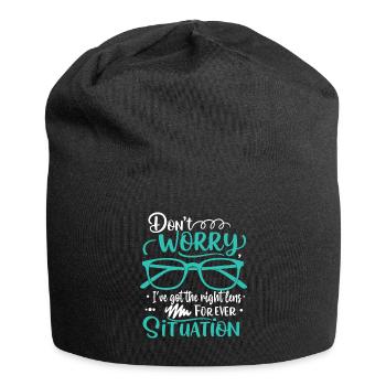 Don’t worry, I’ve got the right lens for every sit - Jersey Beanie - black - Front