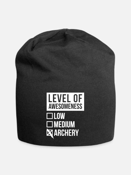 Bogenschießen Bogenschießen Bogenschießen - Jersey-Beanie - Schwarz