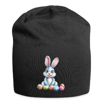Osterhase - Jersey-Beanie - Schwarz - Vorne