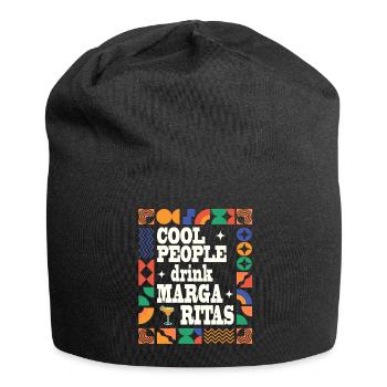 Cool people drink Margaritas - Jersey Beanie - black - Front