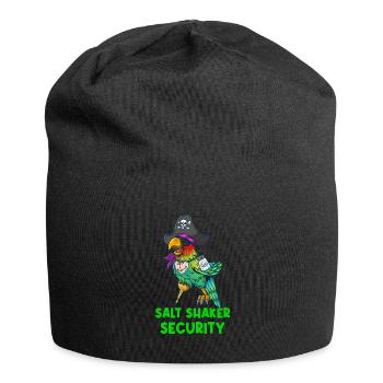 Drôle Pirate Perroquet Salière Sécurité - Bonnet en jersey - noir - Devant