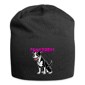 Punkrock Hund - Jersey-Beanie - Schwarz - Vorne