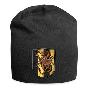 Coat of arms of brown dragons - Jersey Beanie - black - Front