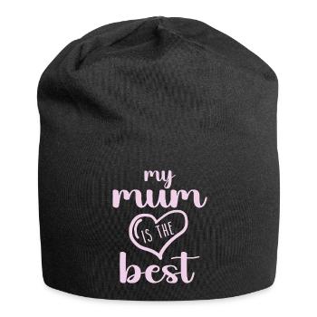 Ma mère est la meilleure - Bonnet en jersey - noir - Devant