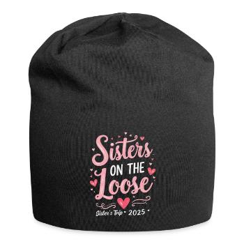 Sisters On The Loose Sisters Trip 2025 Vacation - Jersey Beanie - black - Front