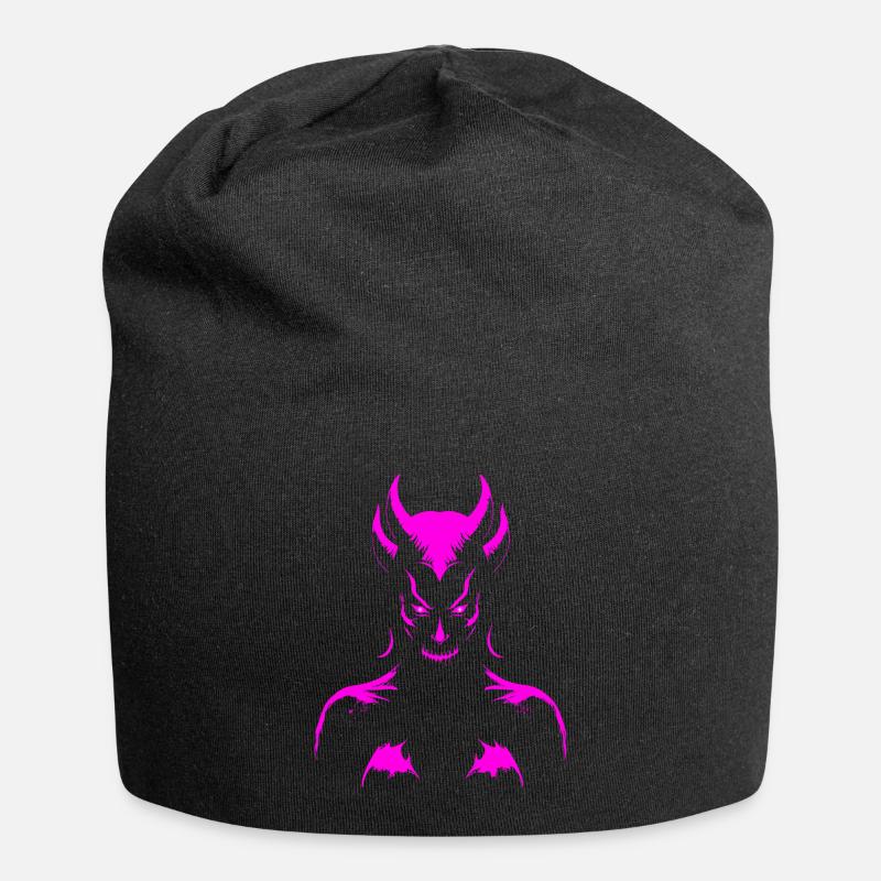 Pink Demon - Jersey-Beanie - Schwarz