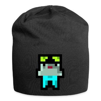 Pixel Küken - Jersey-Beanie - Schwarz - Vorne