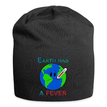 Earth Has A Fever - Jersey Beanie - black - Front