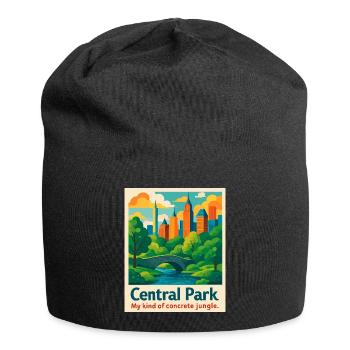 Ambiance de Central Park - Bonnet en jersey - noir - Devant