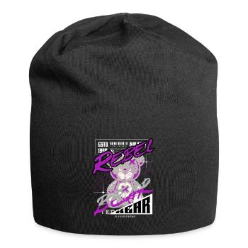 Rebel Bear Streetwear Chemise Graffiti Teddy Bär - Bonnet en jersey - noir - Devant