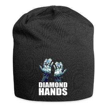 Commerce de mains de diamants - Bonnet en jersey - noir - Devant