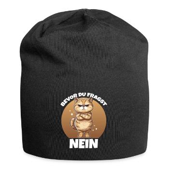 Before you ask: No - Jersey Beanie - black - Front