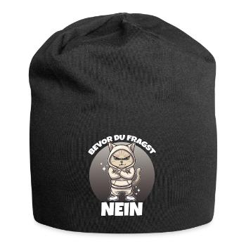 Before you ask: No - Jersey Beanie - black - Front