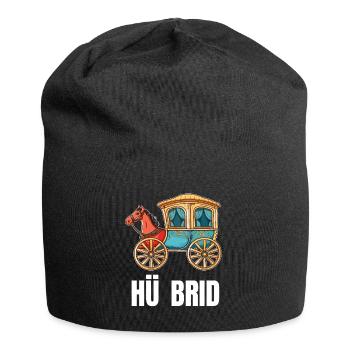 Hü Brid - Funny Hybrid Car - Horse - Jersey Beanie - black - Front