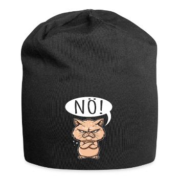 sowas von nö - katze sagt nein - Jersey-Beanie - Schwarz - Vorne