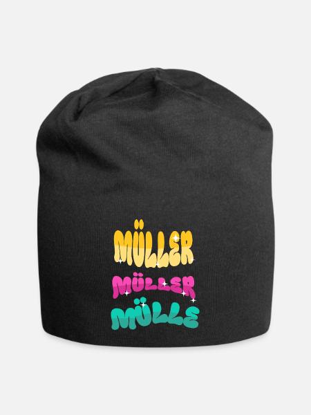 Müller - Jersey-Beanie - Schwarz