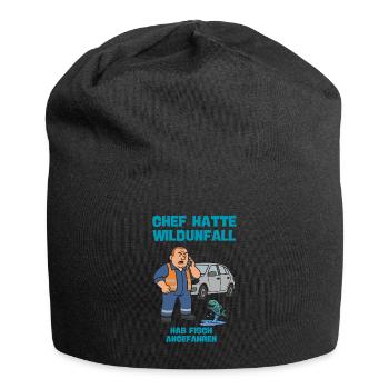 Chief: Wildlife accident with fish - Jersey Beanie - black - Front
