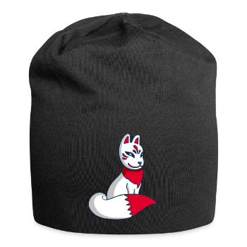 White and Red Fox manga - Jersey Beanie - black - Front