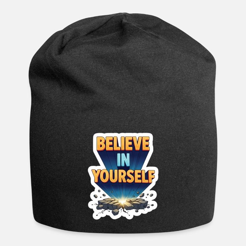 Explosion de pouvoir Croyez-en vous - Bonnet en jersey - noir