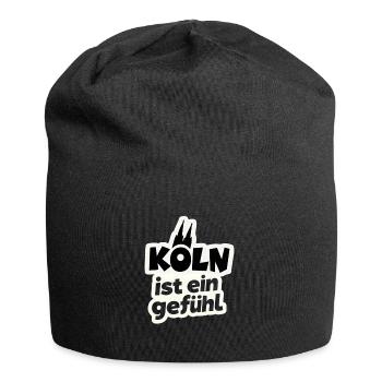 Cologne is a feeling Cologne cathedral - Jersey Beanie - black - Front
