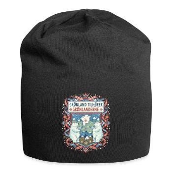 Grönland gehört Grönländern Anti-Kolonial - Jersey-Beanie - Schwarz - Vorne