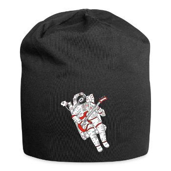Astronaut guitarist - Jersey Beanie - black - Front