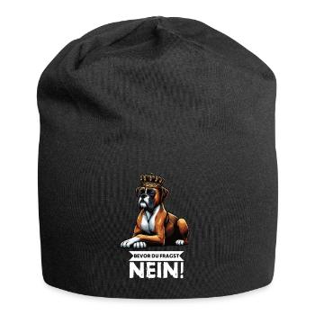 Avant que vous ne demandiez, sans boxer Boxer Boxer Boxer Boxer Dog - Bonnet en jersey - noir - Devant