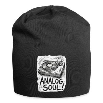 Soul analogique - Bonnet en jersey - noir - Devant