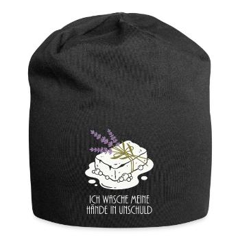 Seifen Schaum Lavendel Hobby - Jersey-Beanie - Schwarz - Vorne