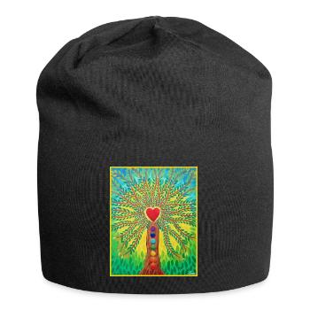 Lebensbaum Lebensenergie - Sonja von Staden - Jersey-Beanie - Schwarz - Vorne