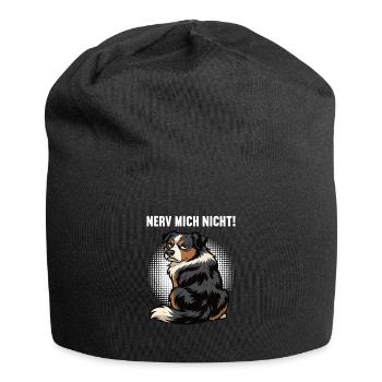 Nerv Mich Nicht Australian Shepherd Aussie Aussies - Jersey-Beanie - Schwarz - Vorne