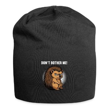 Don't Bother Me Hedgehog Hedgehog Lover Hedgehog Stinger - Jersey Beanie - black - Front