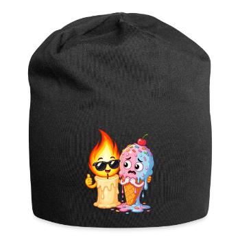 Feuer & Eis Duo Cartoon - Jersey-Beanie - Schwarz - Vorne