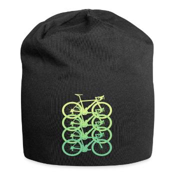 Bunte Fahrräder Fahrrad Retro - Jersey-Beanie - Schwarz - Vorne