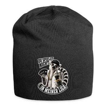 Tu n’es pas à mon niveau - Bonnet en jersey - noir - Devant