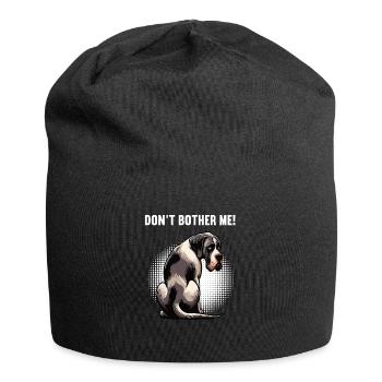 Ne me dérange pas Grand Dogue Grand Dogue Grand Dogue - Bonnet en jersey - noir - Devant