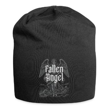 Gothic Fallen Angel Over Stormy Sea - Jersey Beanie - black - Front