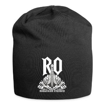 Ro ! Ro ! T-shirt Ro Ro Norvège du navire viking - Bonnet en jersey - noir - Devant